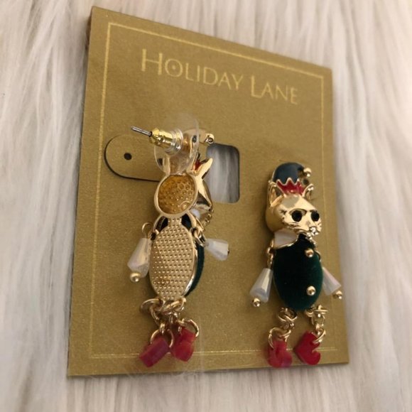 INC Elf Cat Drop Earrings - Picture 4 of 6